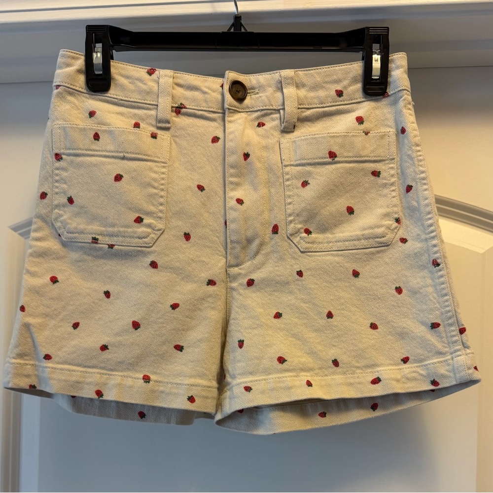Madewell Emmett shorts  Fresh Strawberries size 26 EUC